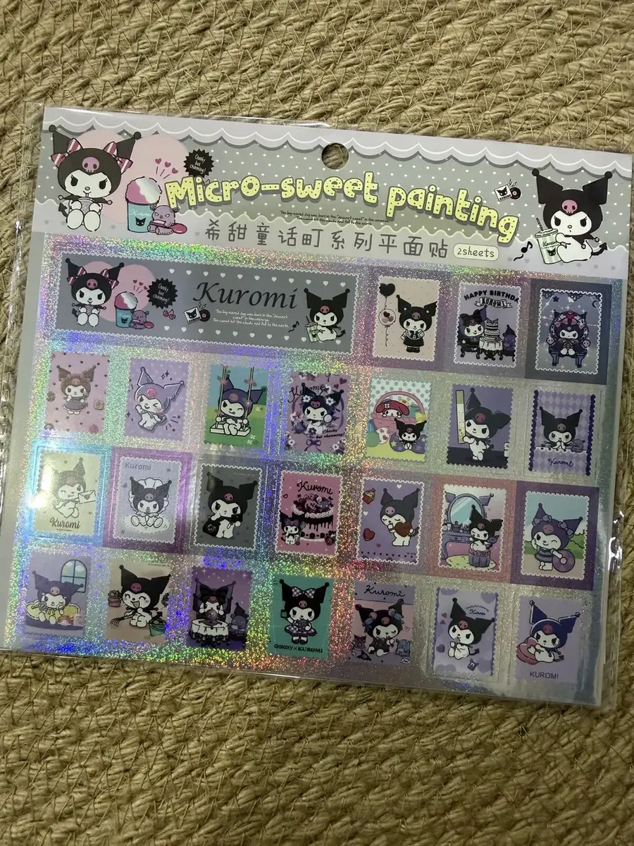 A Kuromi sticker sheet.